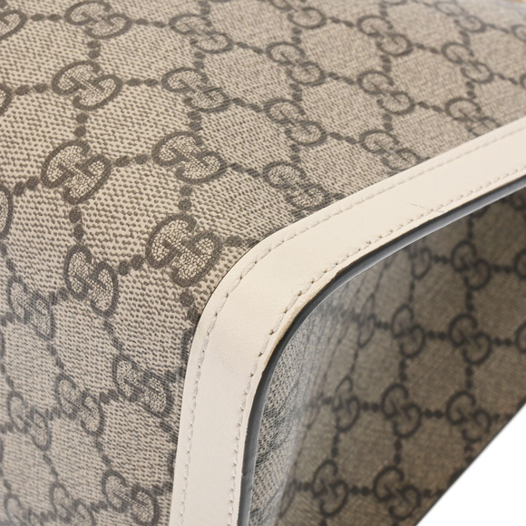 Gucci Padlock GG Chain Shoulder Bag Beige Supreme Canvas Tote - Picture 7 of 9